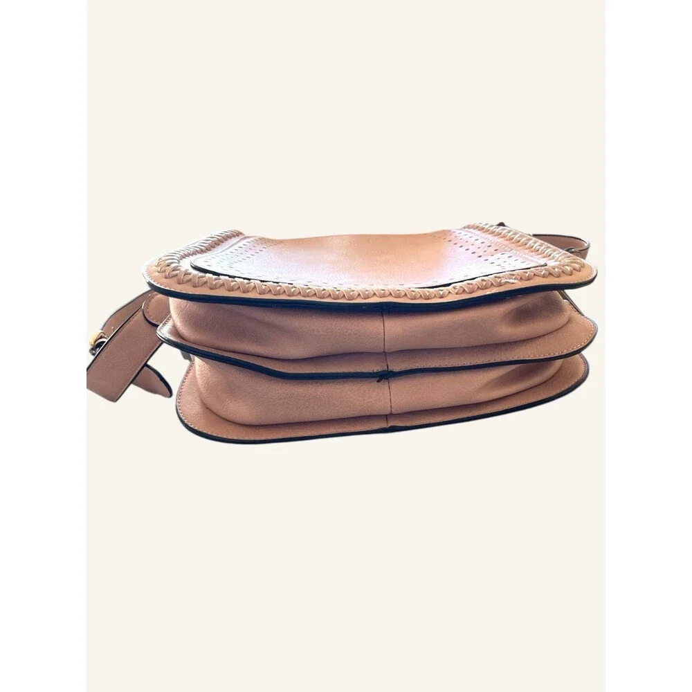 Kate And Alex Cuffaro Pink Crossbody Purse Italian Design Handbag - Picture 8 of 9
